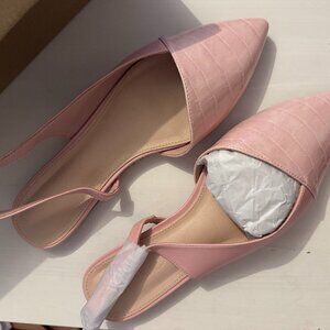Pink Slingback Flat